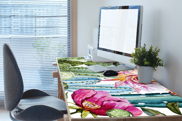 Tapete de secretária Cactos coloridos