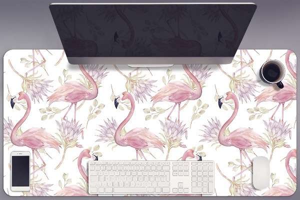 Tapete de secretária Flamingos