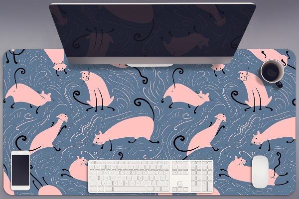 Tapete de secretária Gatos de desenho animado