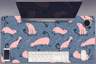 Tapete de secretária Gatos de desenho animado