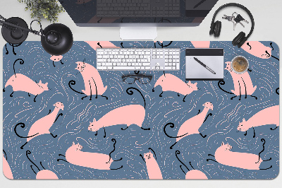 Tapete de secretária Gatos de desenho animado