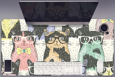 Tapete de secretária Gatos