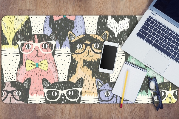 Tapete de secretária Gatos
