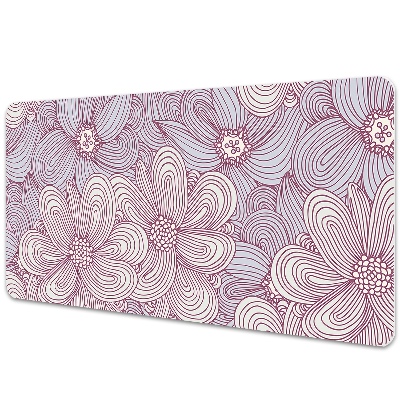 Tapete para secretária Rabiscos de flores