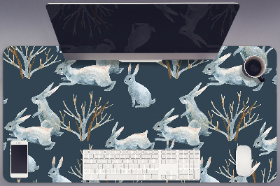 Tapete para secretária Coelhos Brancos