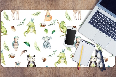 Tapete para secretária Animais felizes