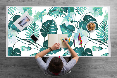 Tapete para secretária Folhas tropicais
