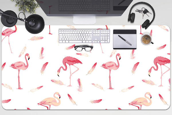 Base de secretária Um bando de flamingos