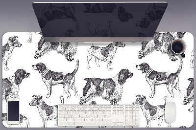 Base de secretária Padrão de cães