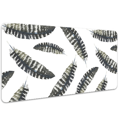 Tapete para secretária penas estilo boho
