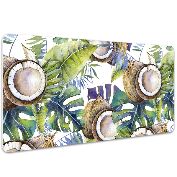 Tapete de secretária Cocos e folhas