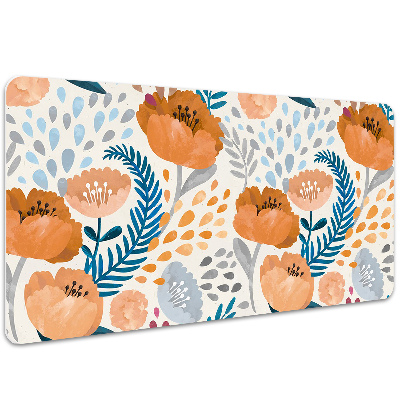 Tapete de secretária papoulas pintadas