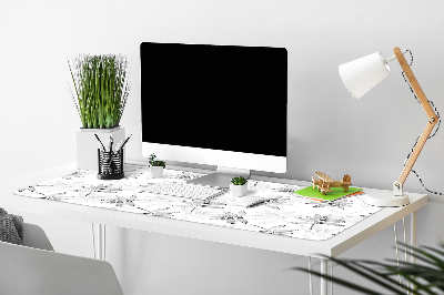Base de secretária Folhas sem cor