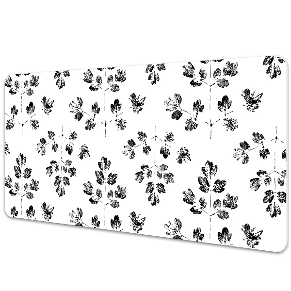 Tapete para secretária Padrão preto e branco