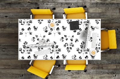 Tapete para secretária Padrão preto e branco