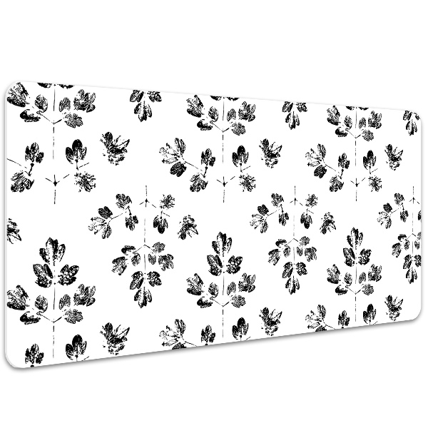 Tapete para secretária Padrão preto e branco
