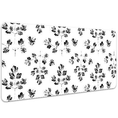 Tapete para secretária Padrão preto e branco