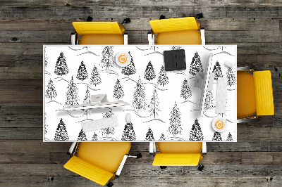 Tapete para secretária Árvore de Natal de inverno