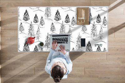 Tapete para secretária Árvore de Natal de inverno