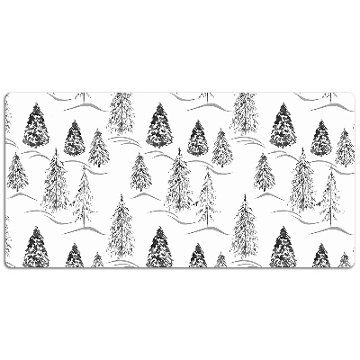 Tapete para secretária Árvore de Natal de inverno
