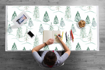 Tapete de secretária Árvore de Natal de inverno
