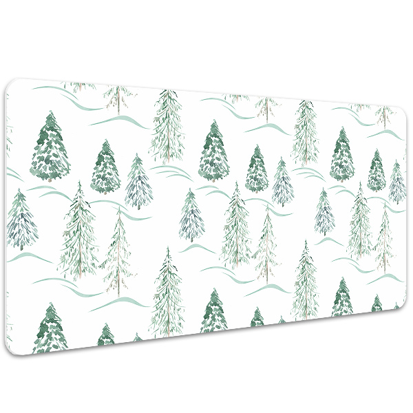 Tapete de secretária Árvore de Natal de inverno