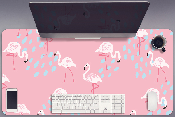 Tapete de secretária Flamingos