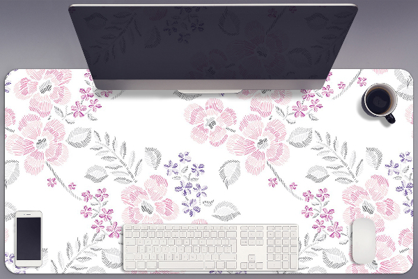 Tapete de secretária Padrão floral