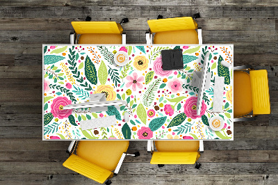 Tapete de secretária Flores coloridas
