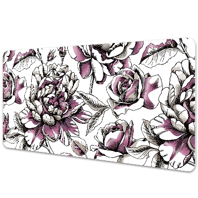 Tapete de secretária Rosas