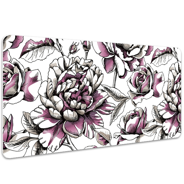 Tapete de secretária Rosas