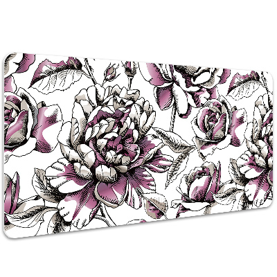 Tapete de secretária Rosas
