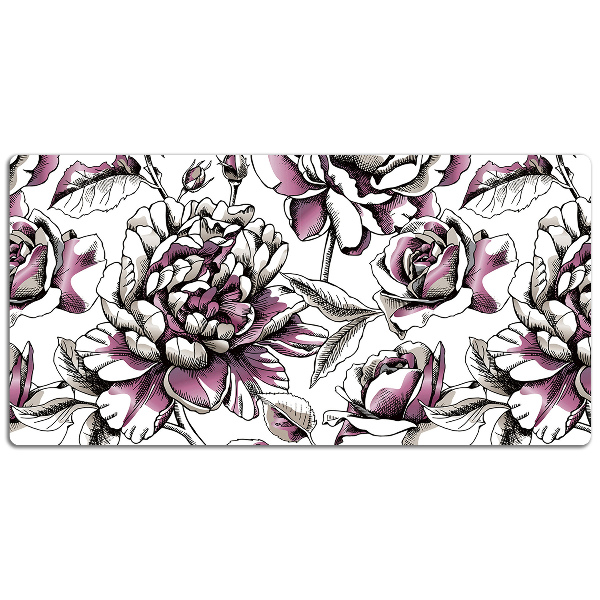 Tapete de secretária Rosas