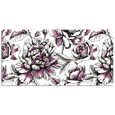 Tapete de secretária Rosas