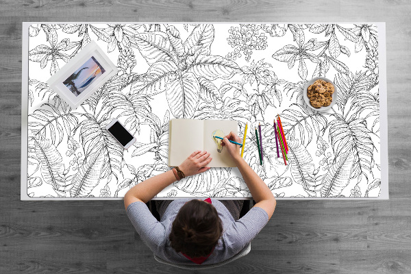 Tapete para secretária Esboço Tropical
