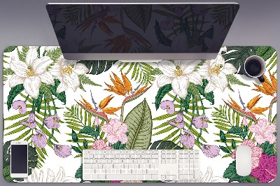 Tapete para secretária Flores exóticas