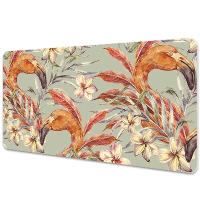 Tapete de secretária Pintando Flamingos