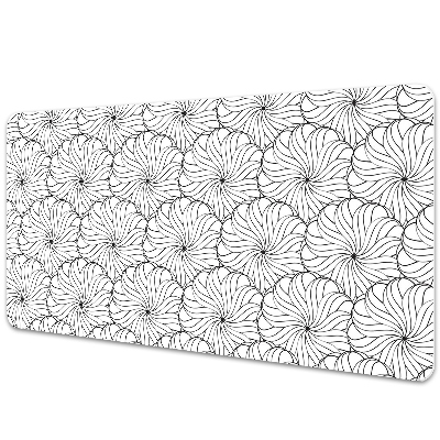 Tapete de secretária Flor desenhada