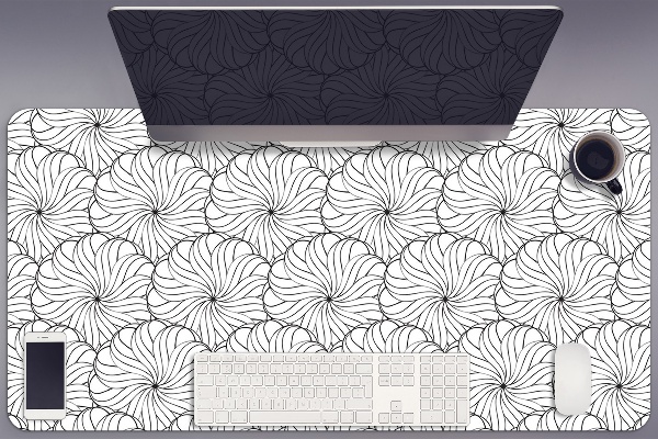 Tapete de secretária Flor desenhada