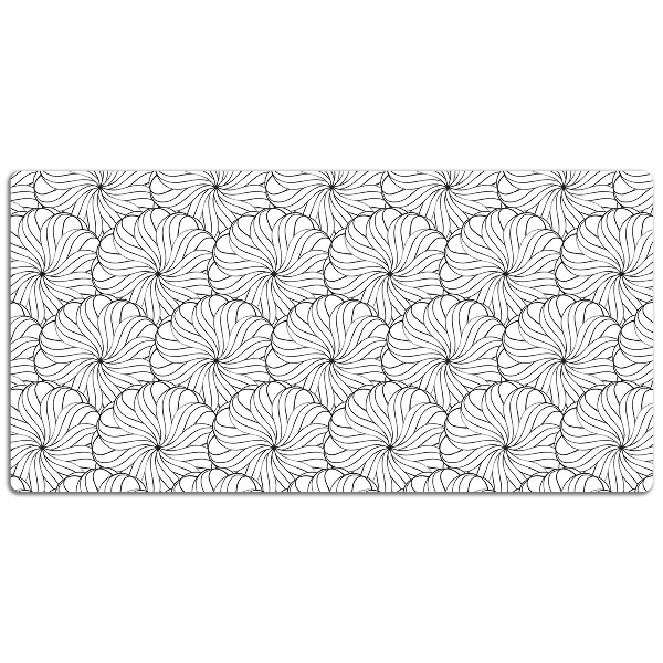Tapete de secretária Flor desenhada