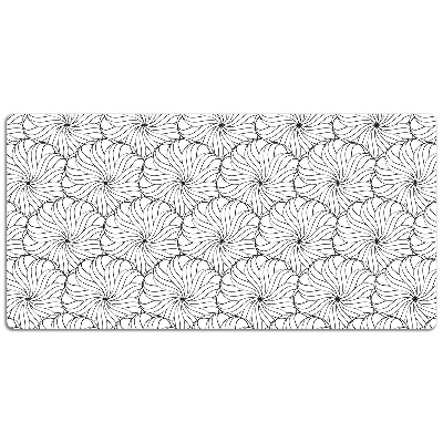 Tapete de secretária Flor desenhada