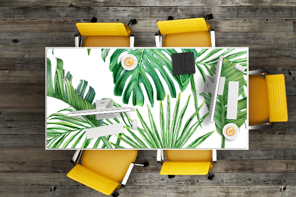 Tapete para secretária Palmeira e Monstera