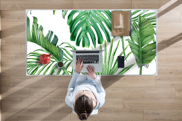 Tapete para secretária Palmeira e Monstera