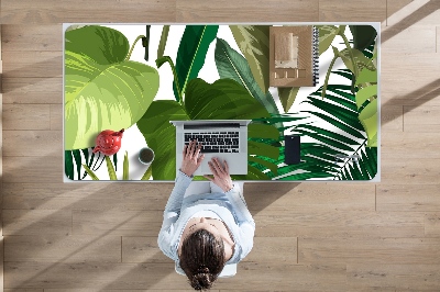 Tapete para secretária Folhas tropicais