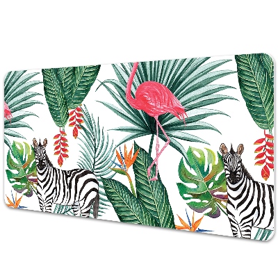 Base de secretária Flamingo e zebra
