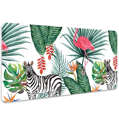 Base de secretária Flamingo e zebra