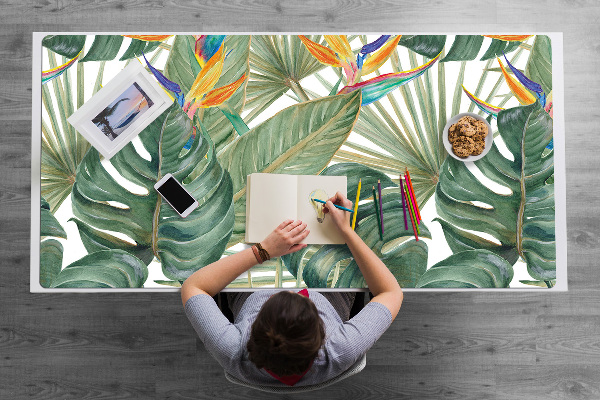Tapete de secretária Folhas pintadas