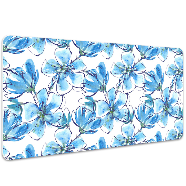 Tapete para secretária Flores em aquarela