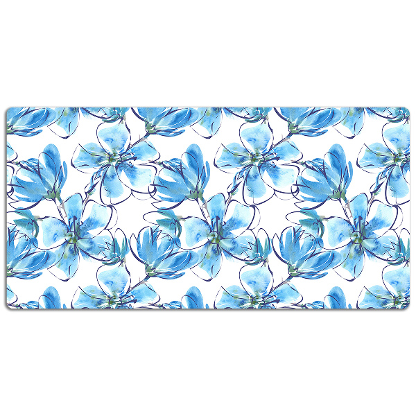 Tapete para secretária Flores em aquarela