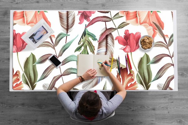 Tapete para secretária Plantas e folhas